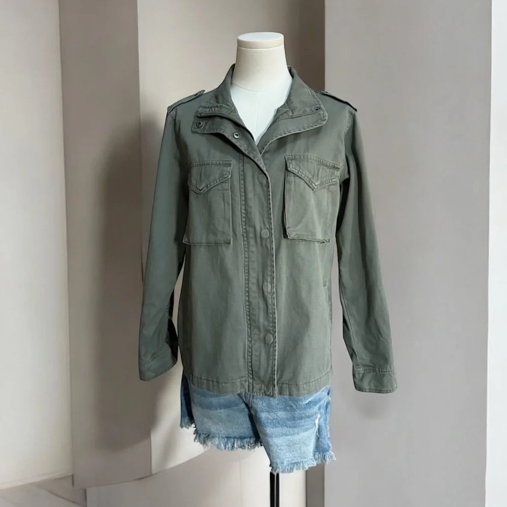Sincerely Jules Women’s Utility Jacket in Olive! Small! - Picture 4 of 9
